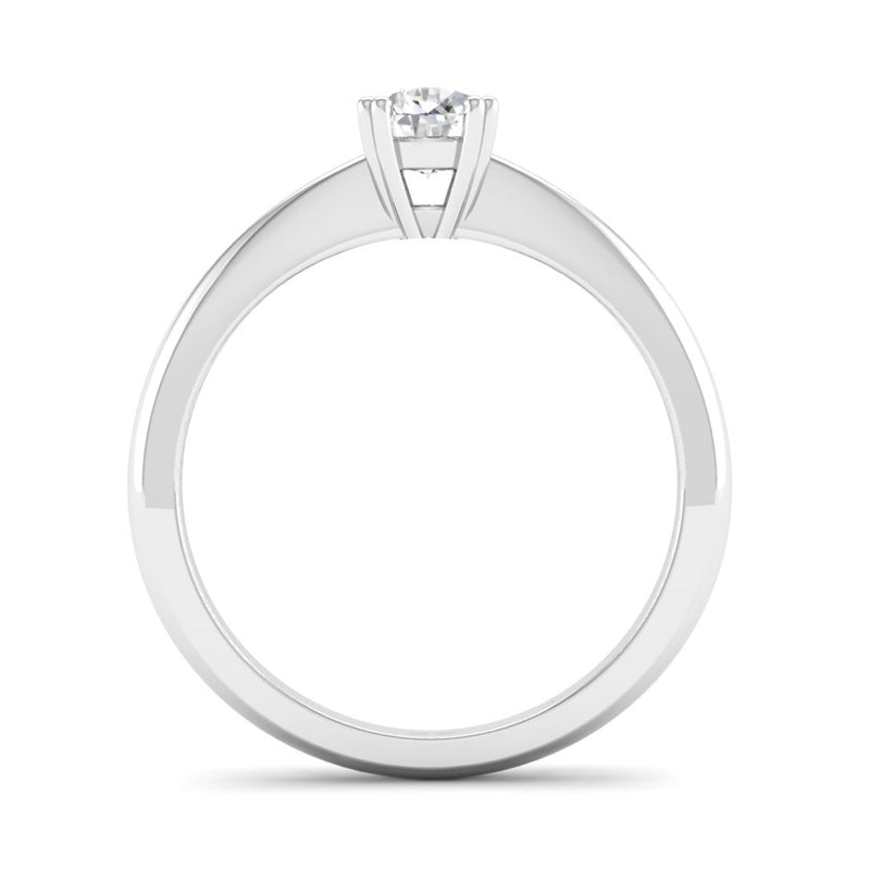 Double Claw Solitaire Diamond Engagement Ring - Jeweller's Loupe