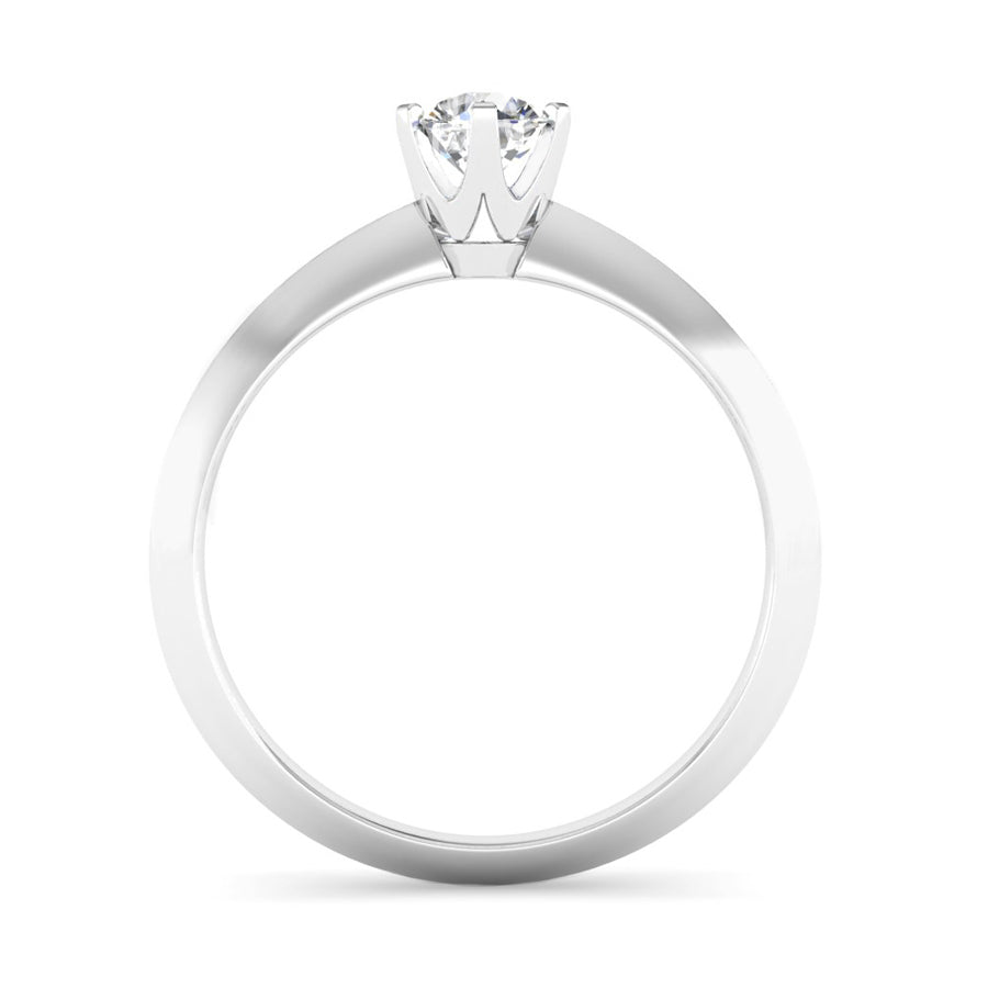 Rex Setting Ethically-sourced Platinum Solitaire Diamond Engagement Ring with a Rex ...