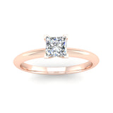 Solitaire Princess Cut Diamond Engagement Ring with a Rex Setting - Jeweller's Loupe