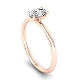 Fairtrade Rose Gold Solitaire Oval Cut Diamond Engagement Ring