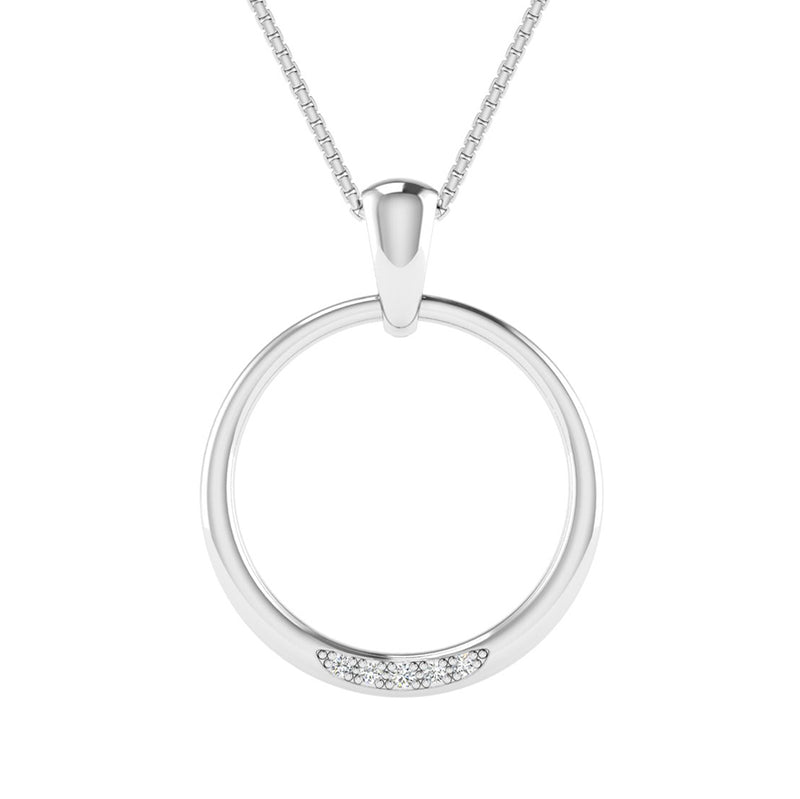 Fairtrade Silver Sparkle Pendant with Diamonds, Jeweller's Loupe