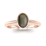 Fairtrade Gold DESIRE Smoky Quartz Stacking Ring - Jeweller's Loupe