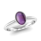 Fairtrade Gold DESIRE Amethyst Stacking Ring - Jeweller's Loupe