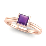Fairtrade Gold TRUST Amethyst Stacking Ring - Jeweller's Loupe