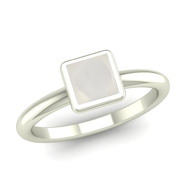 TRUST Crystal Quartz Stacking Ring, Jeweller's Loupe Hope Collection