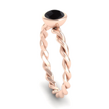 Fairtrade Gold DREAM Onyx Stacking Ring - Jeweller's Loupe