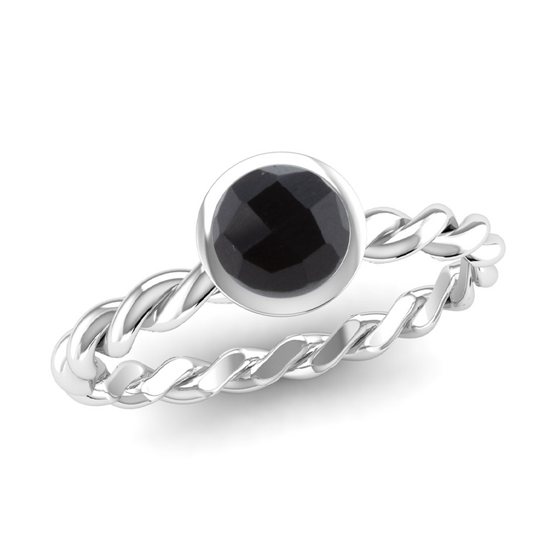 Fairtrade Gold DREAM Onyx Stacking Ring - Jeweller's Loupe