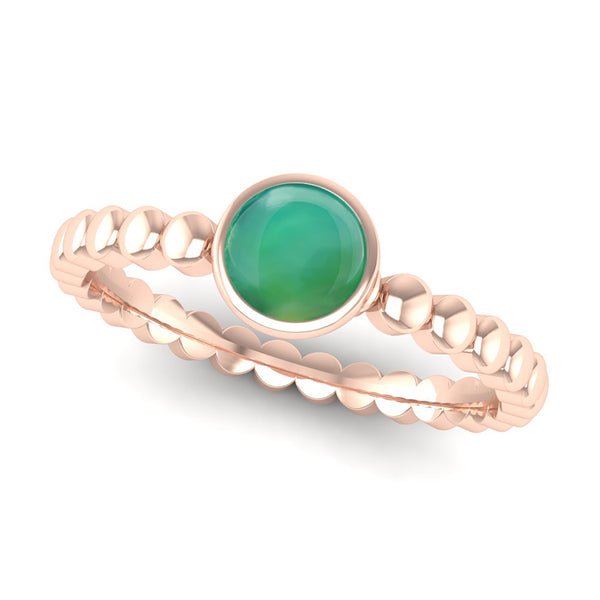 Fairtrade Gold FAITH Agate Stacking Ring - Jeweller's Loupe