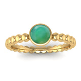 Fairtrade Gold FAITH Agate Stacking Ring - Jeweller's Loupe