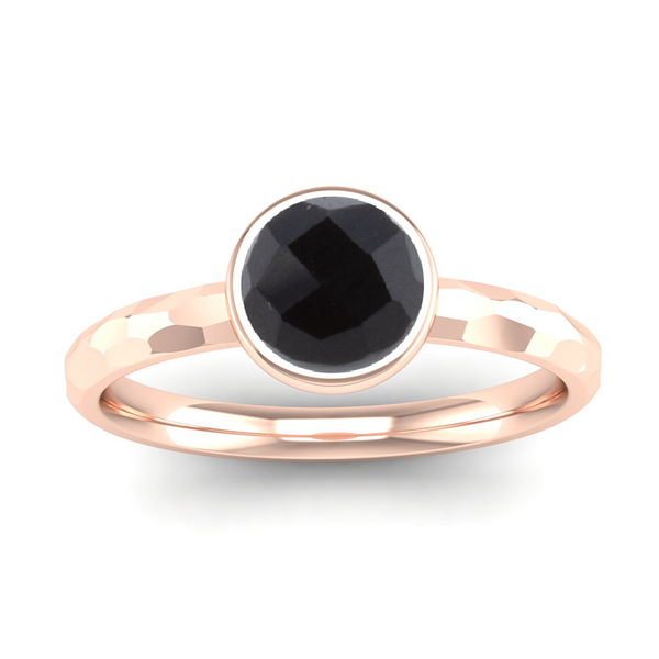 Fairtrade Gold JOY Onyx Stacking Ring - Jeweller's Loupe