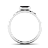 Fairtrade Gold JOY Onyx Stacking Ring - Jeweller's Loupe