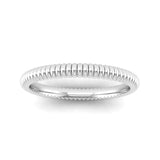 Ethically-sourced Platinum PROMISE Bobble Stacking Ring - Jeweller's Loupe