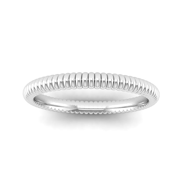 Ethically-sourced Platinum PROMISE Bobble Stacking Ring - Jeweller's Loupe