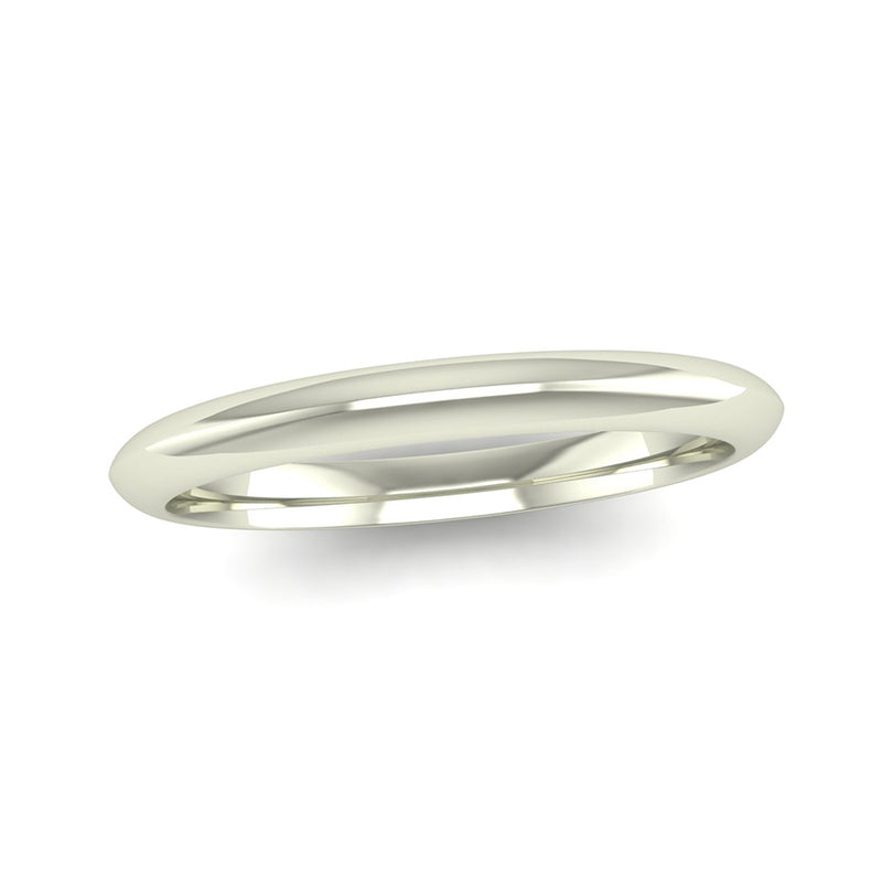 Fairtrade White Gold DESIRE Triangle Band Stacking Ring