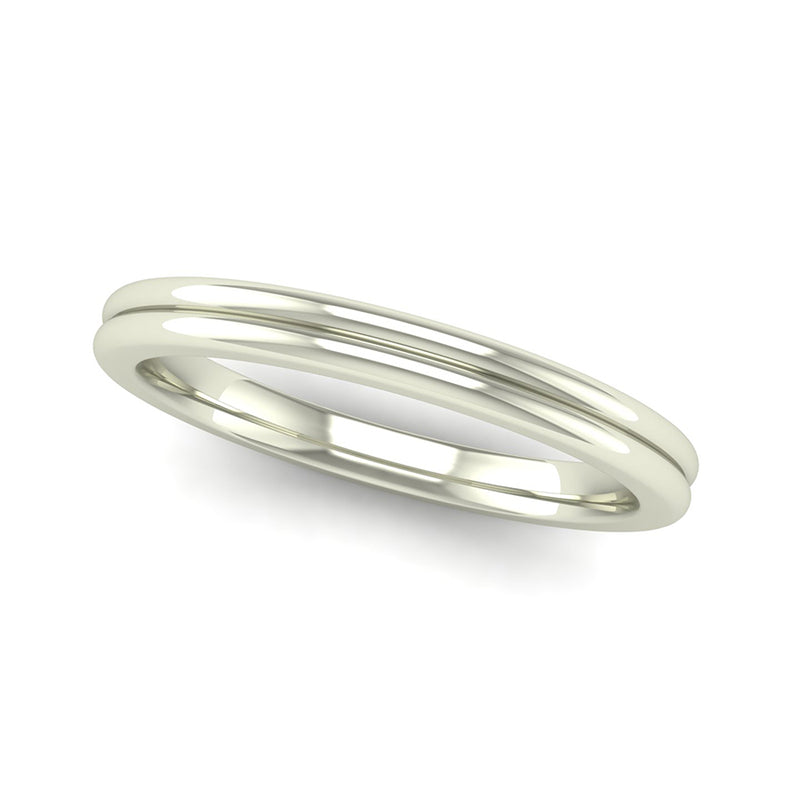 Ethically-sourced Platinum TRUST Double Band Stacking Ring - Jeweller's Loupe