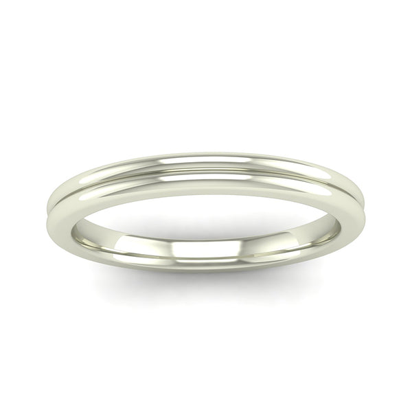 Ethically-sourced Platinum TRUST Double Band Stacking Ring - Jeweller's Loupe