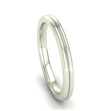 Fairtrade Silver TRUST Double Band Stacking Ring - Jeweller's Loupe