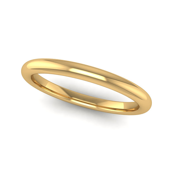 Fairtrade Gold BELIEVE Rounded Band Stacking Ring - Jeweller's Loupe