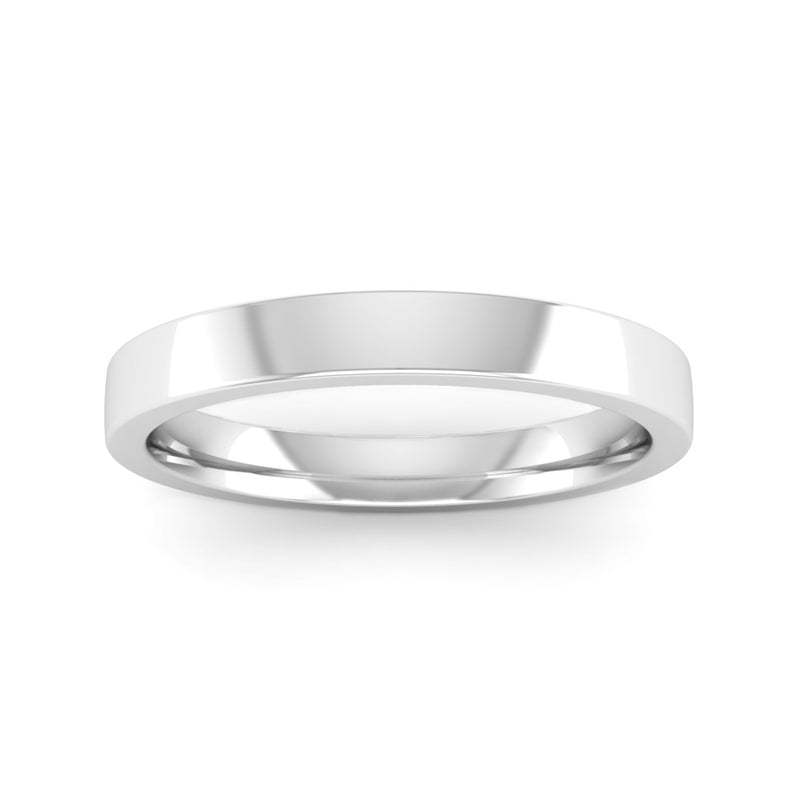 Ethically-sourced Platinum 2.5mm Flat Court Wedding Ring - Jeweller's Loupe