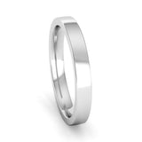 Ethically-sourced Platinum 2.5mm Flat Court Wedding Ring - Jeweller's Loupe