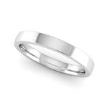 Ethically-sourced Platinum 2.5mm Flat Court Wedding Ring - Jeweller's Loupe