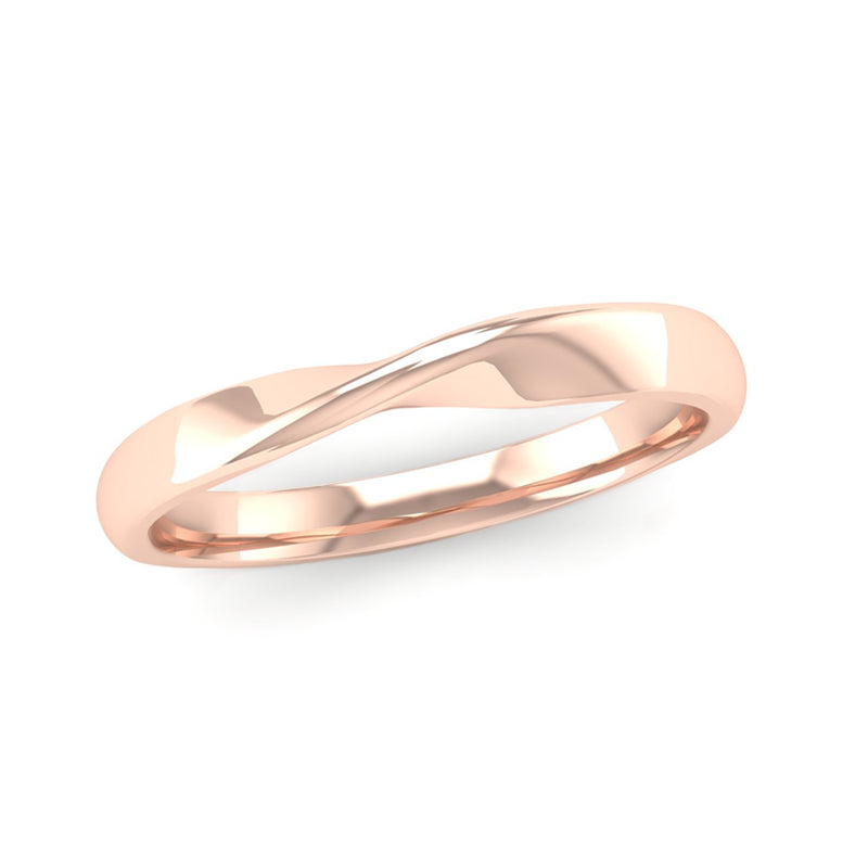 Twisted rose deals gold wedding band