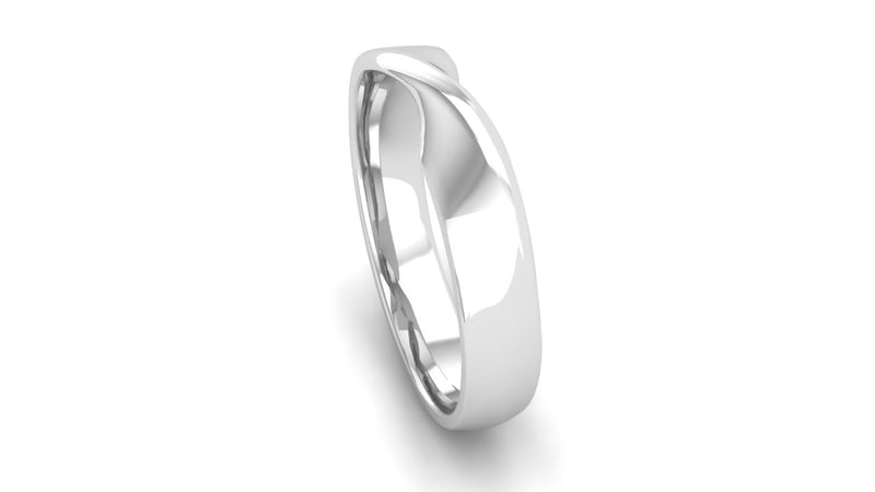 Ethically-sourced Platinum Twisted Wedding Ring - Jeweller's Loupe