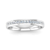 Fairtrade Whtie Gold Half Channel Set Diamond Eternity Ring - Jeweller's Loupe