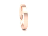 Ethical Rose Gold 3mm Flat Court Wedding Ring