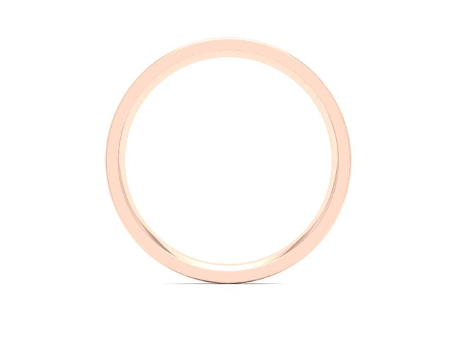 Ethical Rose Gold 3mm Flat Court Wedding Ring