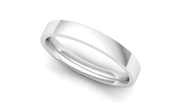 Ethical Platinum 3mm Flat Court Wedding Ring