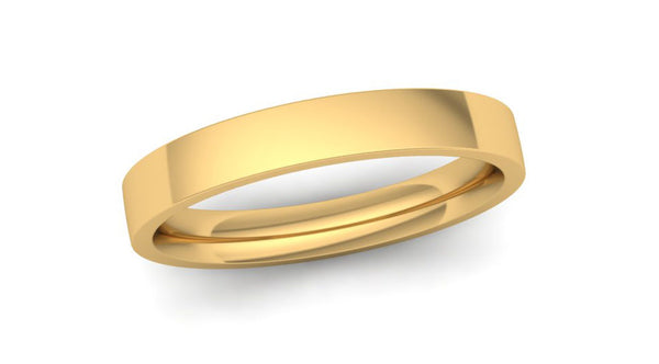 Ethical Yellow Gold 3mm Flat Court Wedding Ring