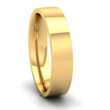 Ethical Yellow Gold 5mm Flat Court Wedding Ring