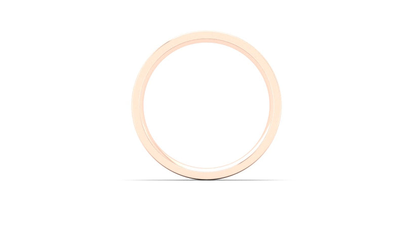 Ethical Rose Gold 6mm Flat Court Wedding Ring