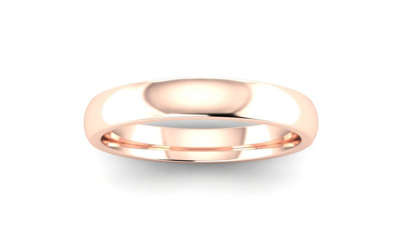 Ethical Rose Gold 3mm Traditional Court Wedding Ring