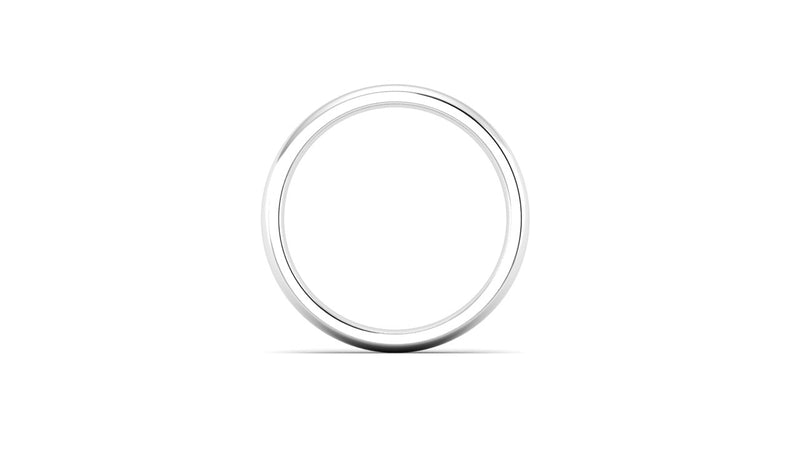 Ethical Platinum 3mm Traditional Court Wedding Ring