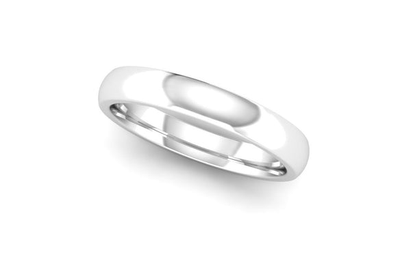 Ethical Platinum 3mm Traditional Court Wedding Ring