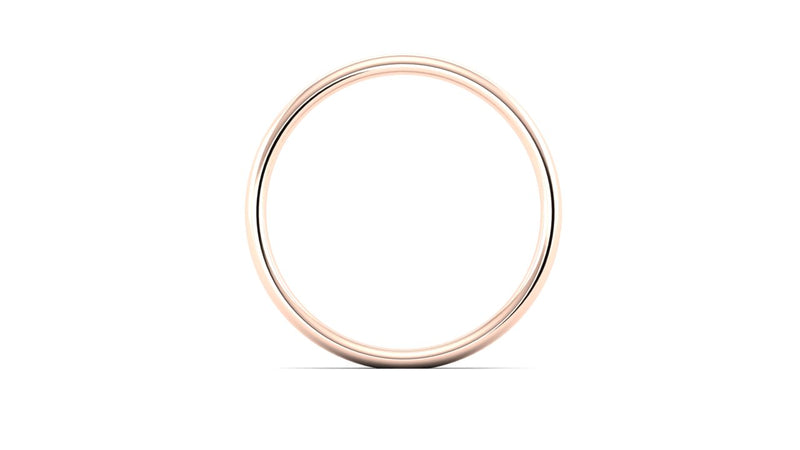 Ethical Rose Gold 2mm Slight Court Wedding Ring