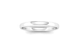 Ethical White Gold 2mm Slight Court Wedding Ring
