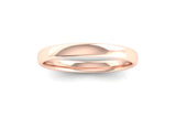 Ethical Rose Gold 2.5mm Slight Court Wedding Ring