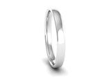 Ethical Platinum 2.5mm Slight Court Wedding Ring