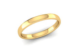 Ethical Yellow Gold 2.5mm Slight Court Wedding Ring