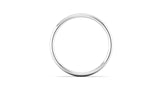 Ethical Platinum 3mm Slight Court Wedding Ring