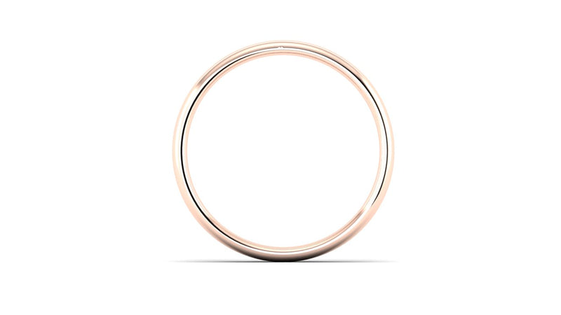 Ethical Rose Gold 4mm Slight Court Wedding Ring