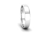 Ethical Platinum 4mm Slight Court Wedding Ring