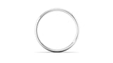 Ethical White Gold 4mm Slight Court Wedding Ring