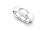 Ethical Platinum 4mm Slight Court Wedding Ring