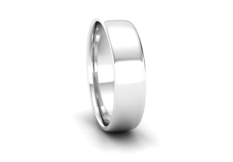 Ethical Platinum 5mm Platinum Slight Court Wedding Ring