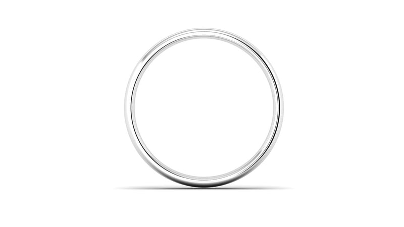 Ethical Platinum 5mm Platinum Slight Court Wedding Ring