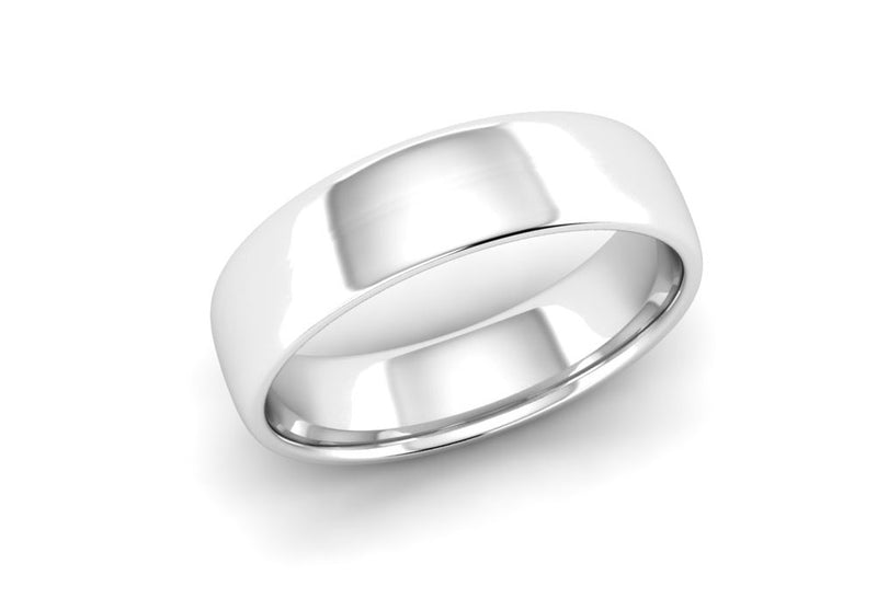 Ethical Platinum 5mm Platinum Slight Court Wedding Ring